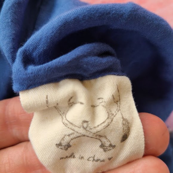 Spell Blue Floral Zahara Metallic Midi Boho Dress - Picture 16 of 16